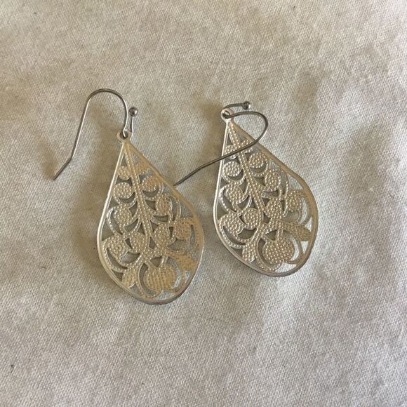 $8 ea or 3/$15. Teardrop Silvertone Earrings - Picture 6 of 9